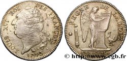 LOUIS XVI (MONARQUE CONSTITUTIONNEL)  Écu dit  au génie , type FRANÇOIS 1793 Toulouse TTB+