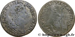 ITALY - MODENA - LOUIS XIV THE SUN KING Georgin ou quart de livre 1704 Modène