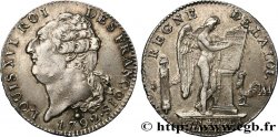 LOUIS XVI (MONARQUE CONSTITUTIONNEL)  Écu dit “au génie”, légende FRANÇOIS 1792 Metz SUP
