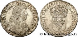 LOUIS XIV LE GRAND OU LE ROI SOLEIL Écu, portrait à la cravate courte 1680 Bordeaux