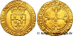 CHARLES VII LE VICTORIEUX Demi-écu d or à la couronne ou demi-écu neuf n.d. Paris
