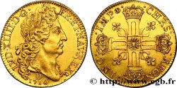 LOUIS XIV LE GRAND OU LE ROI SOLEIL Double louis d or au soleil 1710 Lyon