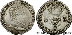HENRI II Teston à la tête nue, 5e type 1557 Toulouse