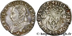 HENRI III. MONNAYAGE AU NOM DE CHARLES IX Teston, 10e type 1575 Toulouse
