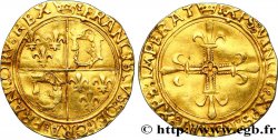 FRANÇOIS IER LE RESTAURATEUR DES LETTRES Écu d or au soleil du Dauphiné, 1er type, sans soleil 21/07/1519 Crémieu TTB