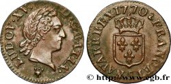 LOUIS XV DIT LE BIEN AIMÉ Liard dit à la vieille tête 1770 Reims