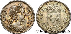 LOUIS XIV LE GRAND OU LE ROI SOLEIL Quarante-huitième d’écu à la mèche courte 1644 Paris SUP