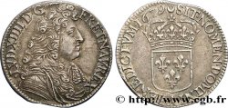 LOUIS XIV LE GRAND OU LE ROI SOLEIL Quart d’écu, portait à la cravate courte 1679 Paris TTB+