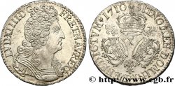 LOUIS XIV THE SUN KING Demi-écu aux trois couronnes 1710 Amiens
