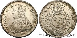 LOUIS XV DIT LE BIEN AIMÉ Demi-écu aux branches d olivier, buste habillé 1729 Amiens SPL