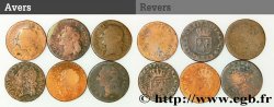 LOUIS XVI Demi-sol dit “à l écu”, lot de 6 ex. n.d. Ateliers divers