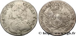 LOUIS XV DIT LE BIEN AIMÉ Demi-écu aux branches d olivier, buste habillé 1733 Troyes
