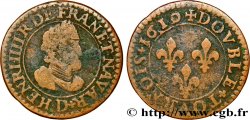 HENRI IV LE GRAND Double tournois, 2e type 1610 Lyon
