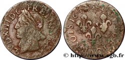 LOUIS XIII Double tournois, type de Warin 1642 Bordeaux