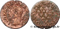 LOUIS XIII LE JUSTE Double tournois, type de Warin 1643 Tours