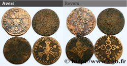 LOTS Lot de quatre pièces de six deniers dits Dardennes de Louis XIV n.d. s.l.