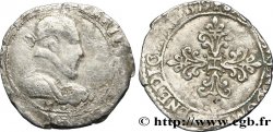 HENRY III Demi-franc au col plat 1579 Troyes