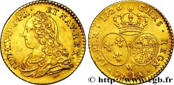 LOUIS XV DIT LE BIEN AIMÉ Demi-louis d or aux écus ovales, buste habillé 1726 Lille