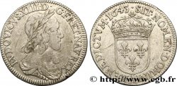LOUIS XIII LE JUSTE Quart d écu, buste drapé et cuirassé (2e buste de Jean Warin) 1643 Paris, Monnaie du Louvre