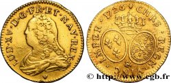 LOUIS XV DIT LE BIEN AIMÉ Louis d or aux écus ovales, buste habillé 1726 Aix-en-Provence