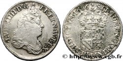 LOUIS XIV THE SUN KING Demi-écu de Flandre 1686 Lille