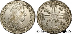 LOUIS XIV THE SUN KING Demi-écu aux huit L, 1er type 1692 Troyes