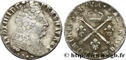 LOUIS XIV LE GRAND OU LE ROI SOLEIL 20 sols aux insignes 1707 Nantes