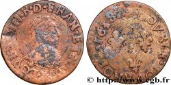 LOUIS XIII Double tournois, type 8 1638 Bordeaux