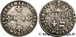 LOUIS XIII LE JUSTE Quart d écu de Béarn 1611 Pau