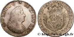 LOUIS XIV LE GRAND OU LE ROI SOLEIL Écu de Flandre aux palmes 1693 Lille B+/TB+