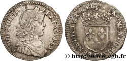 LOUIS XIV LE GRAND OU LE ROI SOLEIL Douzième d écu, portrait à la mèche longue 1649 Angers TTB/TB