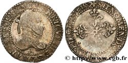 HENRY III Demi-franc au col gaufré 1587 Paris