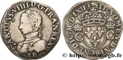 CHARLES IX Teston, 2e type 1562 Tours BC+/MBC