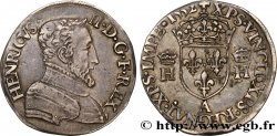 HENRI II Demi-teston à la tête nue, 1er type 1552 Paris