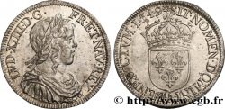 LOUIS XIV LE GRAND OU LE ROI SOLEIL Demi-écu, portrait à la mèche longue 1649 Paris SUP
