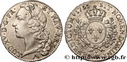 LOUIS XV DIT LE BIEN AIMÉ Demi-écu aux branches d’olivier, tête ceinte d’un bandeau 1755 Lille TTB+