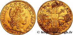 LOUIS XIV LE GRAND OU LE ROI SOLEIL Louis d’or aux huit L, portrait à la mèche longue 1653 Lyon