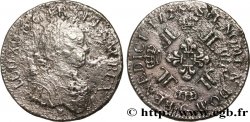 LOUIS XV DIT LE BIEN AIMÉ Écu à la croix fleurdelisée couronnée et aux huit L 1725 Poitiers