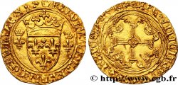 CHARLES VII LE VICTORIEUX Écu d or à la couronne ou écu neuf 12/08/1445 Limoges