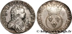 LOUIS XV DIT LE BIEN AIMÉ Écu dit  vertugadin  1716 Bayonne TTB/TTB+