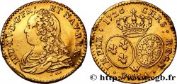 LOUIS XV DIT LE BIEN AIMÉ Demi-louis d or aux écus ovales, buste habillé 1726 Lille
