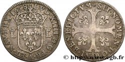 LOUIS XIV  THE SUN KING  Essai de la pièce de 30 deniers 1658 Paris MBC