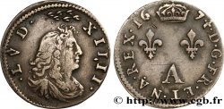 LOUIS XIV THE SUN KING Deux sols aux deux lis sous couronne 1674 Paris