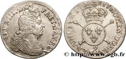 LOUIS XIV LE GRAND OU LE ROI SOLEIL Quart d écu aux insignes 1702 Rennes TTB+