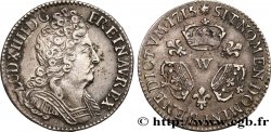 LOUIS XIV LE GRAND OU LE ROI SOLEIL Dixième d écu aux trois couronnes 1715 Lille TTB+