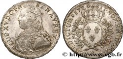 LOUIS XV DIT LE BIEN AIMÉ Demi-écu aux branches d olivier, buste habillé 1729 Rouen SUP
