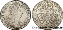 LOUIS XIV THE SUN KING Demi-écu aux trois couronnes 1709 Lyon