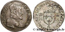 HENRI II Demi-teston à la tête nue, 1er type 1553 Paris