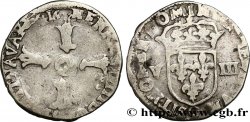 HENRI IV LE GRAND Huitième d écu, croix feuillue de face n.d. Rennes