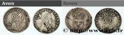 LOUIS XIII LE JUSTE Douzième d écu, 3e type, 2e poinçon de Warin, lot de 2 ex. 1642 Paris